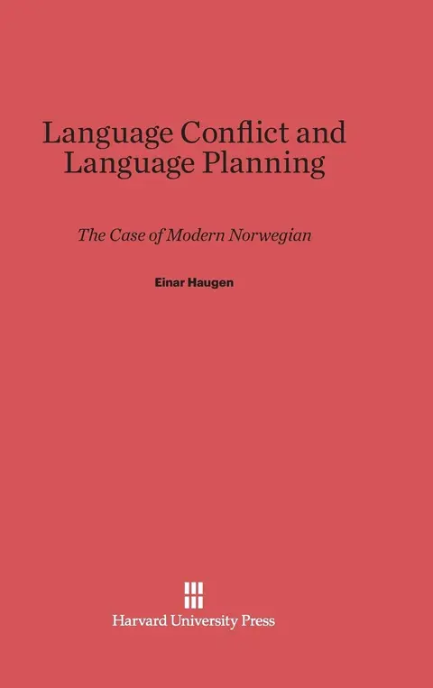 Cover of Language Conflict and Language Planning