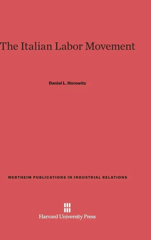 Cover of The Italian Labor Movement