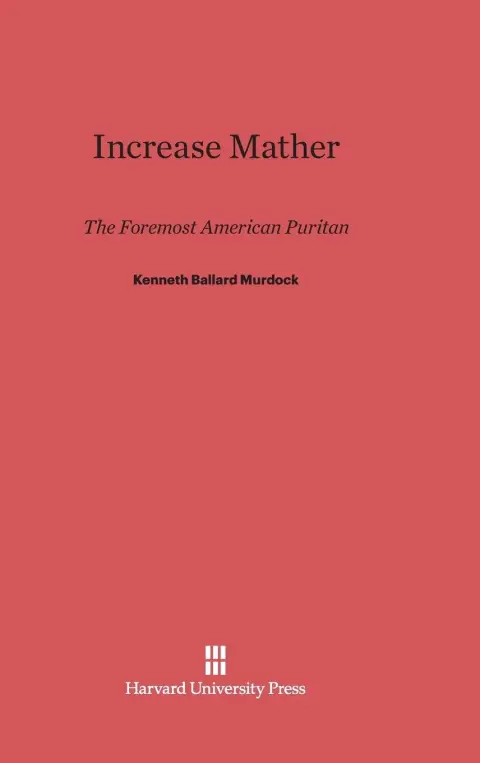 Cover of Increase Mather