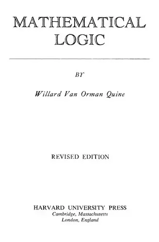 Cover of Mathematical Logic