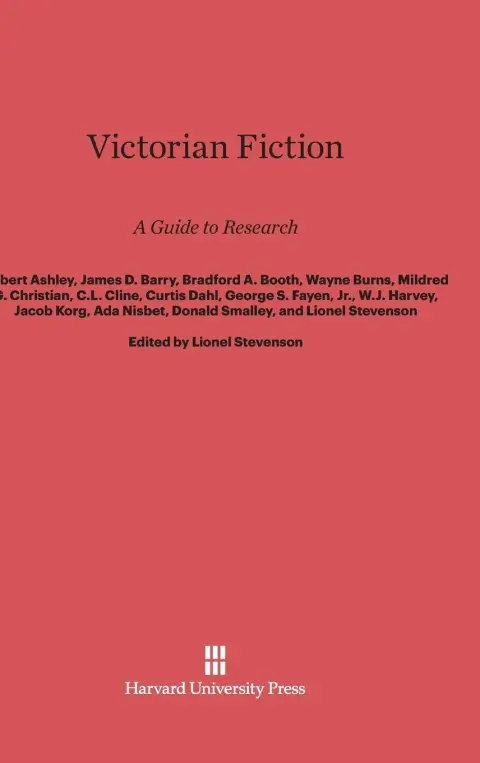 Cover of Victorian Fiction