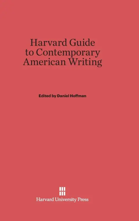 Cover of The Harvard Guide to Contemporary American Writing