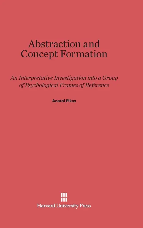 Cover of Abstraction and Concept Formation