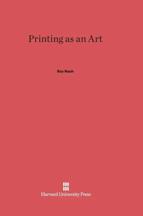 Cover of Printing as an Art