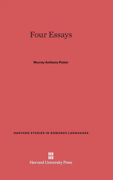 Cover of Four Essays