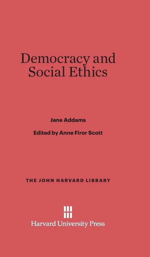 Cover of Democracy and Social Ethics