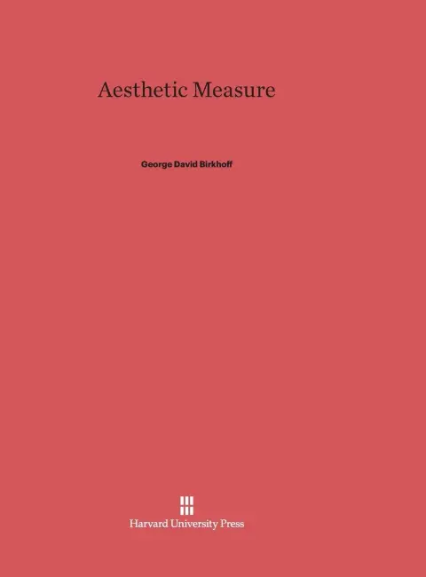Cover of Aesthetic Measure