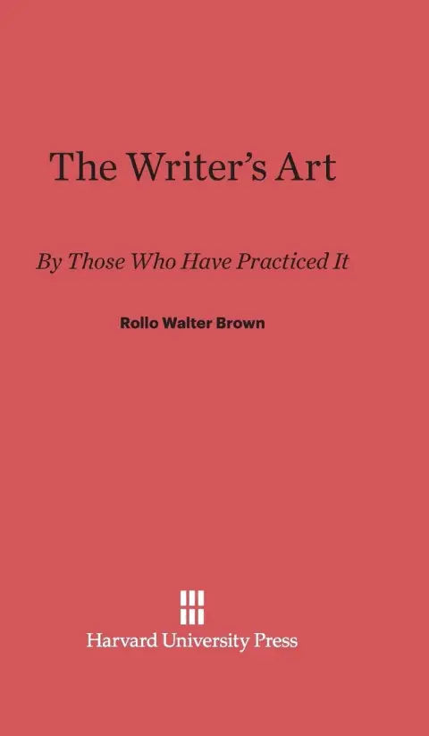 Cover of The Writer's Art
