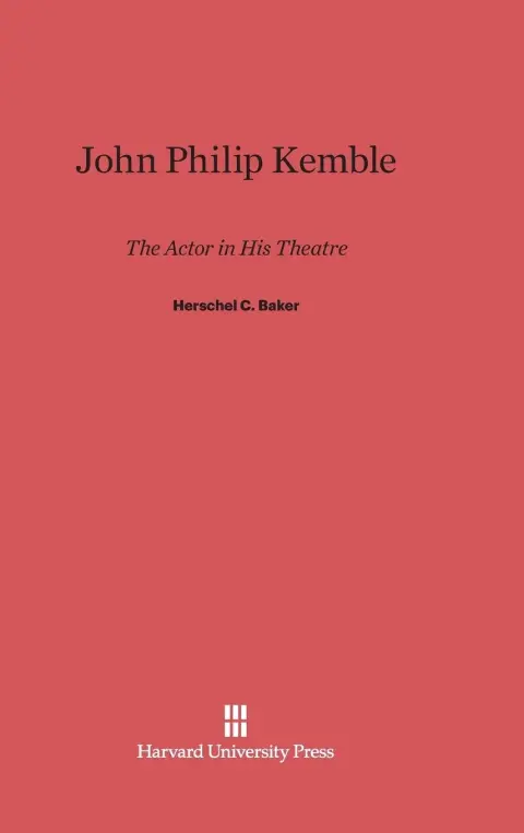 Cover of John Philip Kemble