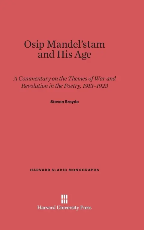 Cover of Osip Mandel'stam and His Age