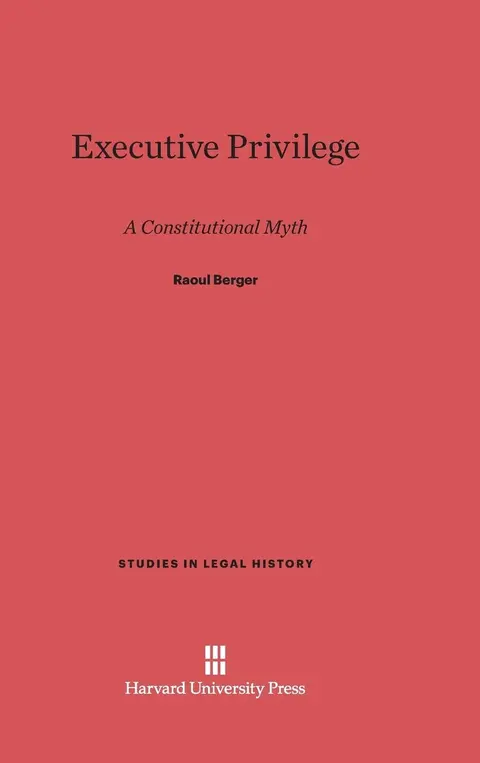 Cover of Executive Privilege