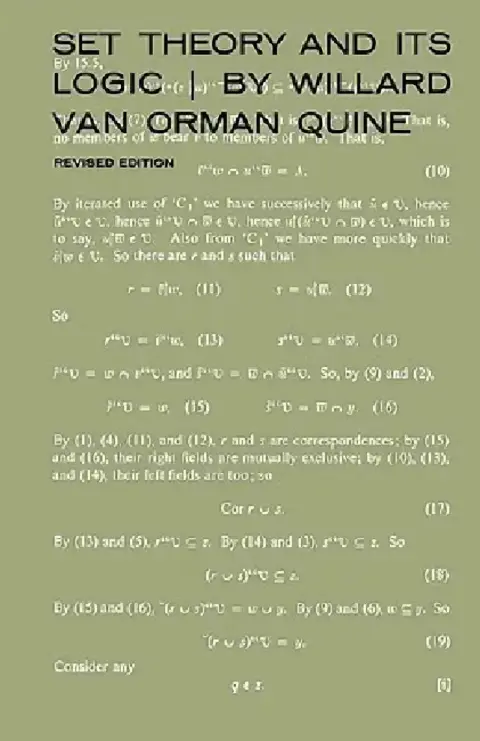 Cover of Set Theory and Its Logic