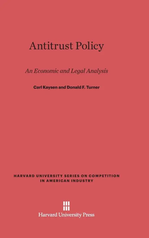 Cover of Antitrust Policy
