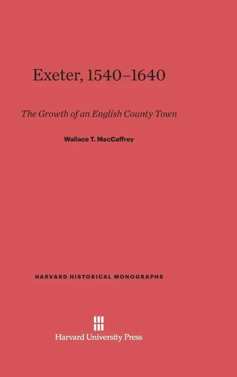 Cover of Exeter, 1540-1640