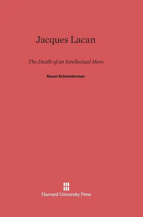 Cover of Jacques Lacan
