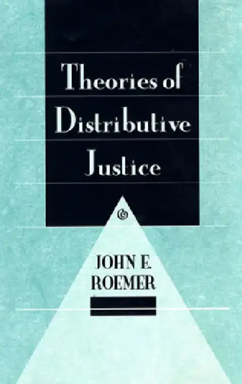 Cover of Theories of Distributive Justice