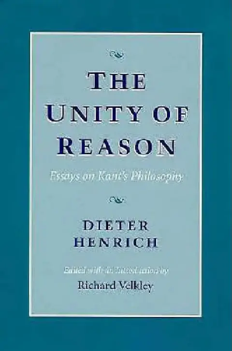 Cover of The Unity of Reason
