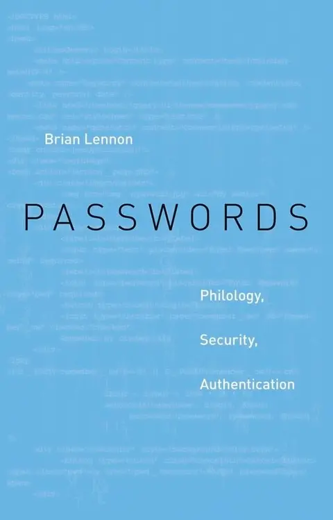 Cover of Passwords – Philology, Security, Authentication