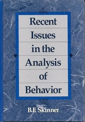 Cover of Recent Issues in the Analysis of Behavior