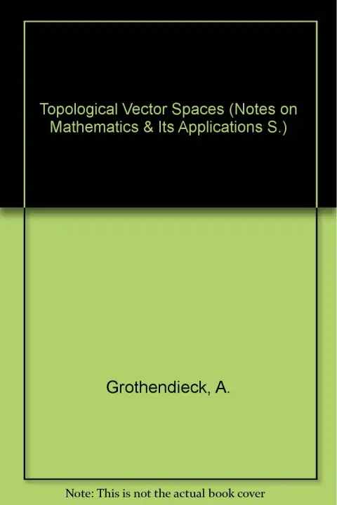 Cover of Topological Vector Spaces