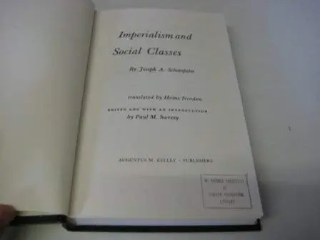 Cover of Imperialism and Social Classes