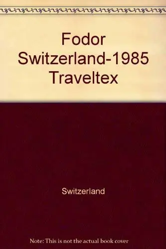 Cover of Fd Switzerland 1985