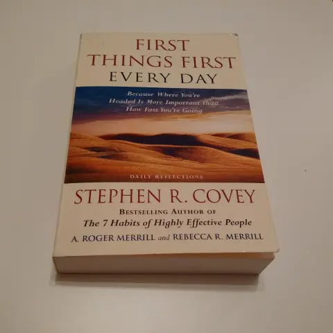 Cover of First Things First Every Day