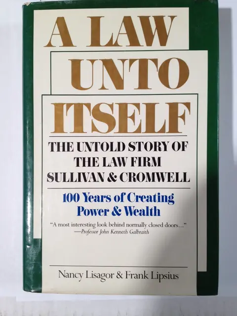 Cover of A Law Unto Itself