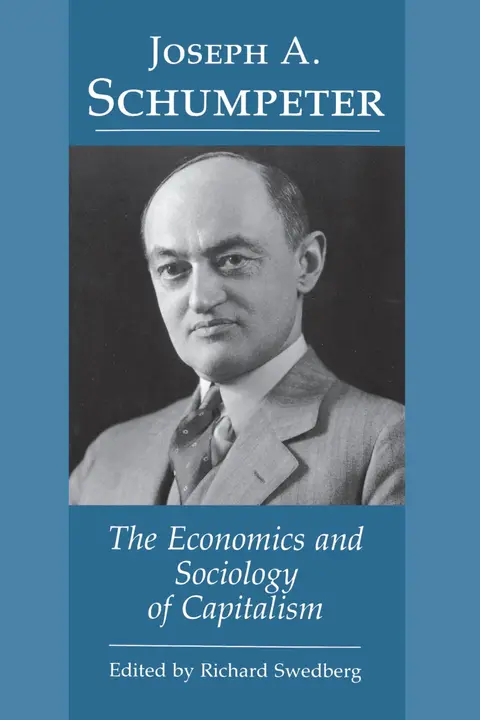Cover of Joseph A. Schumpeter