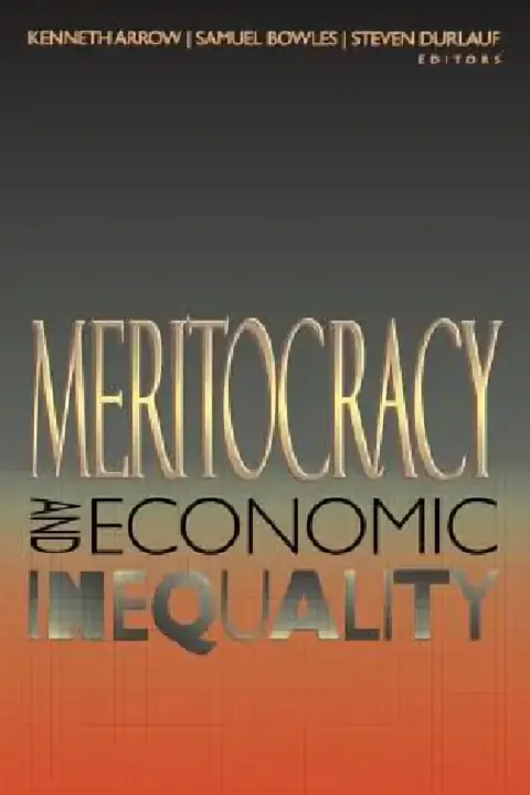 Cover of Meritocracy and Economic Inequality