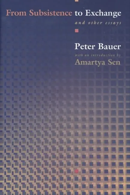 Cover of From Subsistence to Exchange and Other Essays