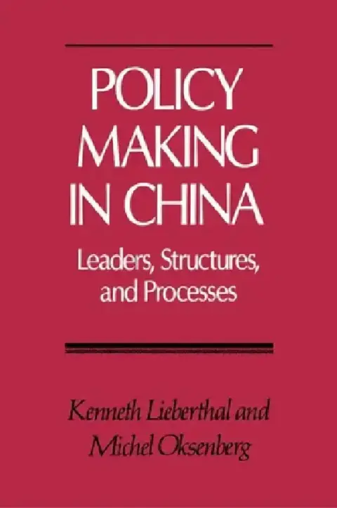 Cover of Policy Making in China