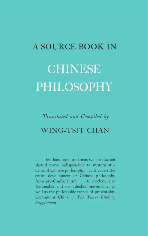 Cover of A Source Book in Chinese Philosophy