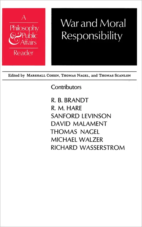 Cover of War and Moral Responsibility