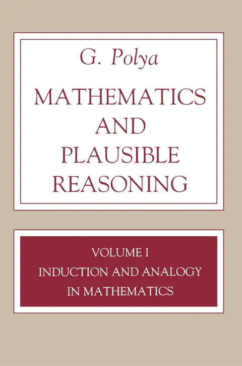 Cover of Mathematics and Plausible Reasoning, Volume 1