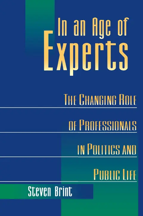 Cover of In an Age of Experts