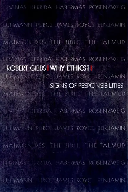 Cover of Why Ethics? – Signs of Responsibilities