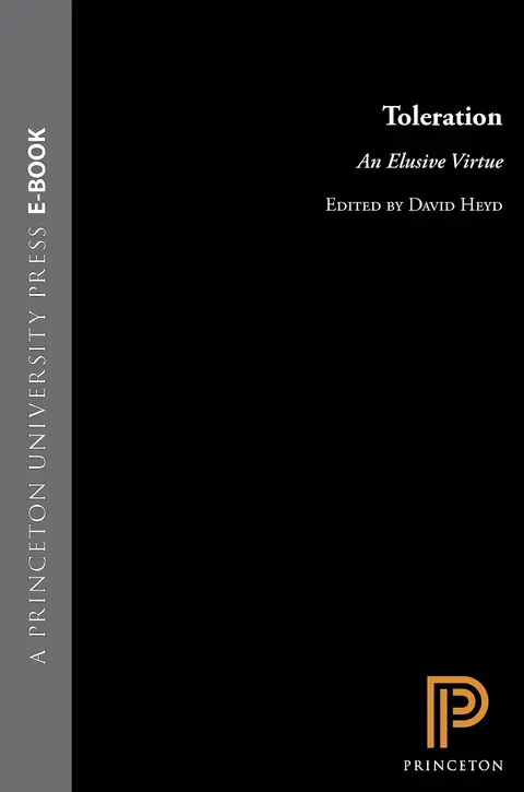 Cover of Toleration – an Elusive Virtue