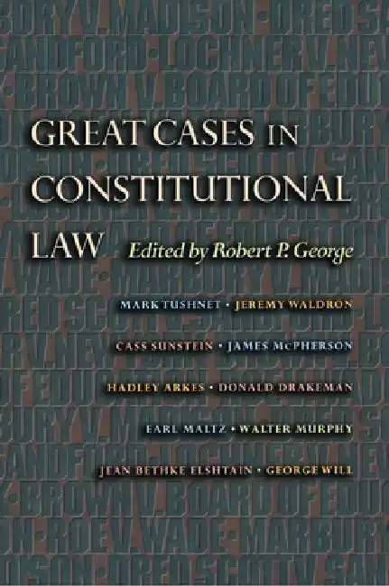 Cover of Great Cases in Constitutional Law