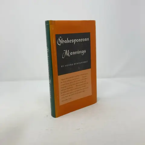 Cover of Shakespearean Meanings