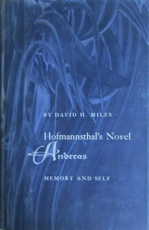 Cover of Hofmannsthal's Novel Andreas
