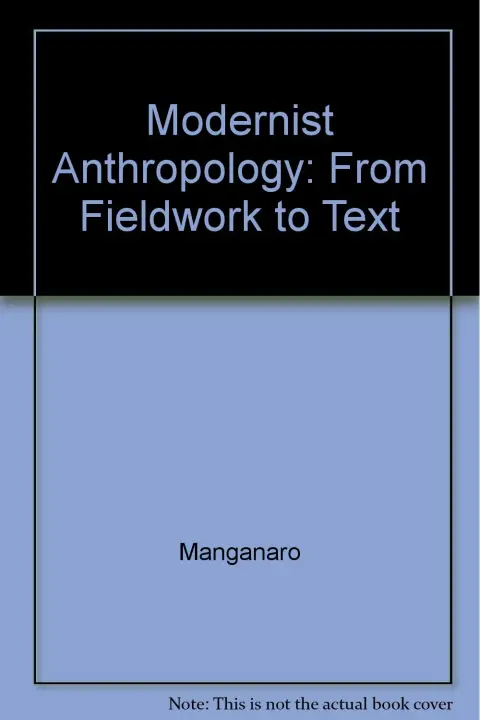 Cover of Modernist Anthropology from Fieldwork to Text