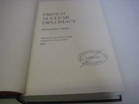 Cover of French Nuclear Diplomacy