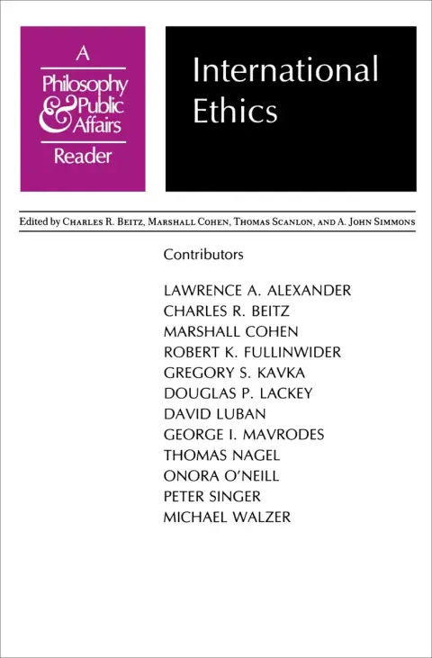 Cover of International Ethics