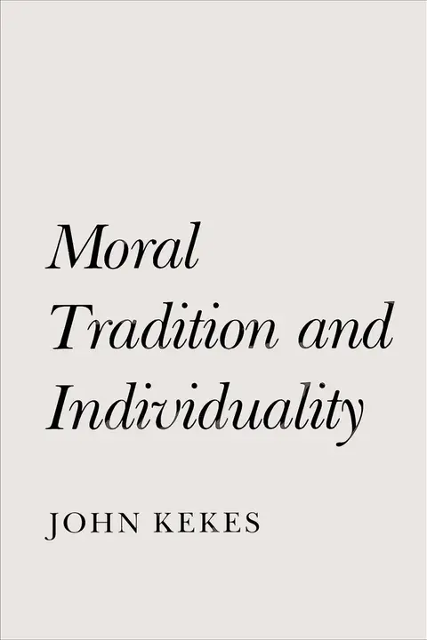 Cover of Moral Tradition & Individuality