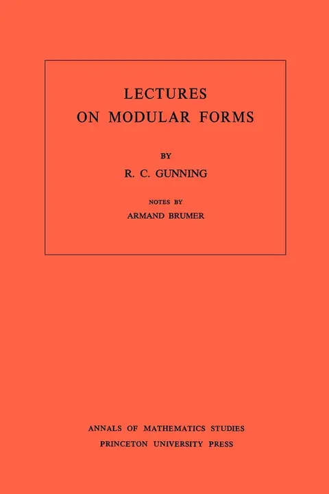 Cover of Lectures on Modular Forms. (AM-48), Volume 48