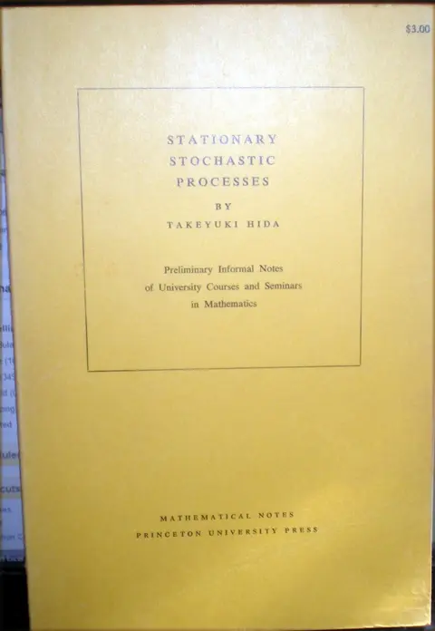 Cover of Stationary Stochastic Processes. (MN-8)