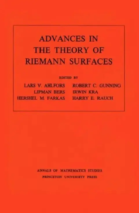 Cover of Advances in the Theory of Riemann Surfaces