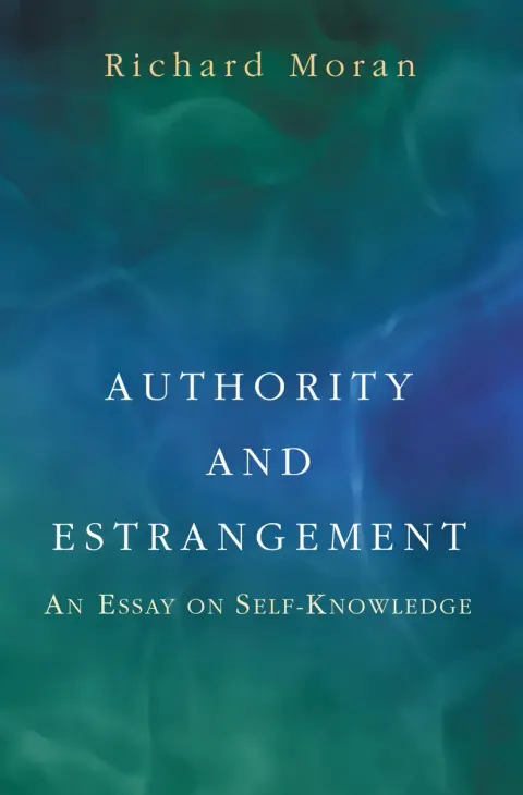 Cover of Authority & Estrangement – An Essay on Self–Knowledge