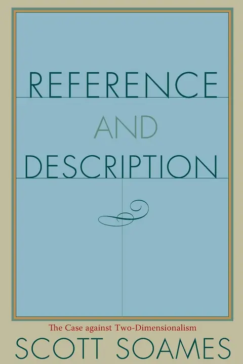 Cover of Reference and Description